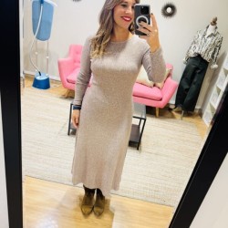 Vestido vidansa beige
