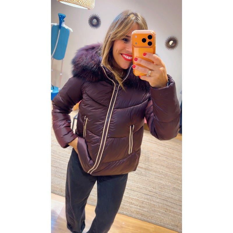 Abrigo mile burdeos