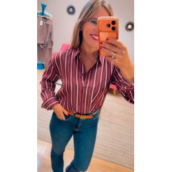 Camisa Nora burdeos