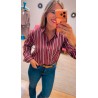 Camisa Nora burdeos