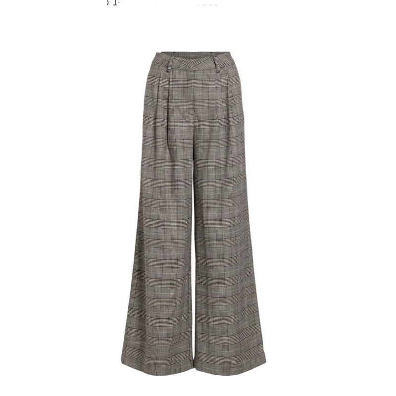 Pantalón cuadros negro