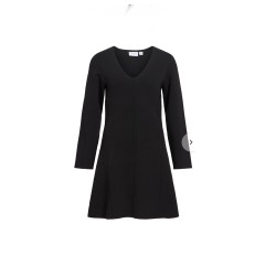 Vestido punto negro visway
