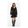 Vestido punto negro visway