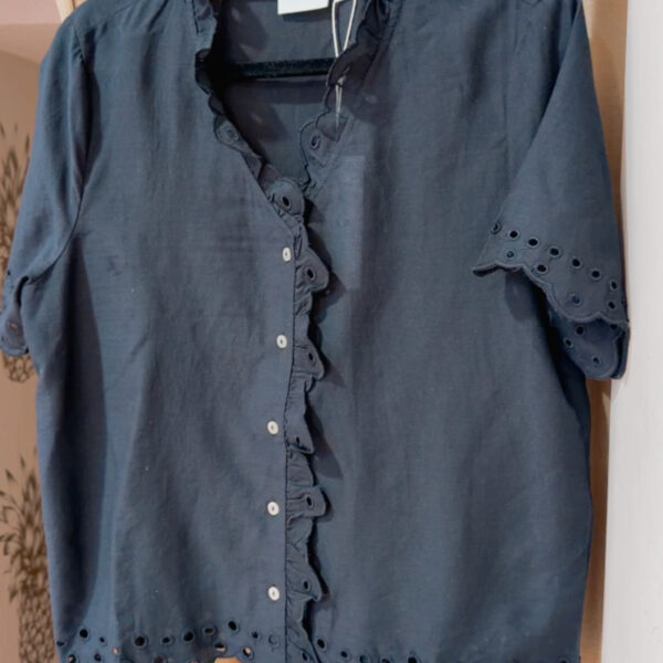Blusa glassi negra